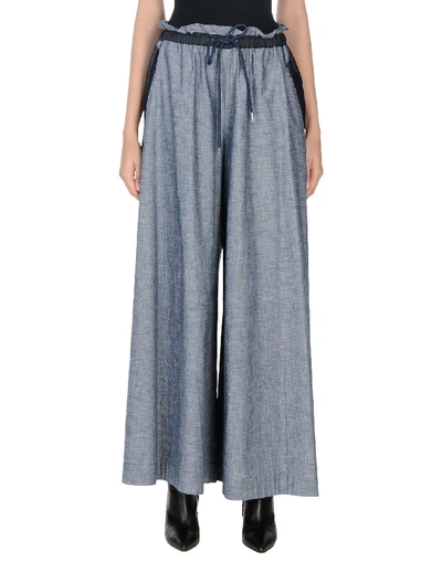 Sacai Casual Trousers In Blue