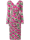 DOLCE & GABBANA CASSATA PRINT MIDI DRESS,F64J2TFSAOS12731813