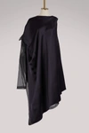 MAISON MARGIELA SILK REVERSIBLE TRENCH DRESS,S51CT0888/STN769/961