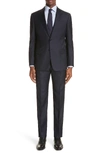 Emporio Armani G-line Super 130s Wool Two-button Slim-fit Suit In Navy