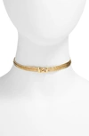 FIVE AND TWO GEMMA CHOKER NECKLACE,NGEMG
