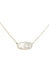Kendra Scott 14k Gold Plated Elisa Pendant Necklace In Slate/ Gold