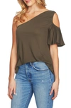 1.STATE CUTOUT ONE-SHOULDER TOP,8128615