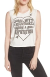 Junk Food Joan Jett Muscle Tee In Vintage White