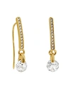 ADORE LINEAR PAVE & CUBIC ZIRCONIA DROP EARRINGS,5419424