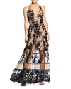 DRESS THE POPULATION DRESS THE POPULATION GIGI FLORAL ILLUSION GOWN,1489-2034