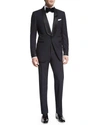 TOM FORD O'CONNOR BASE SHAWL-COLLAR TUXEDO, NAVY,PROD112030012