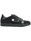 VERSUS VERSUS SAFETY PIN trainers - BLACK,FSX010CFRV12730100