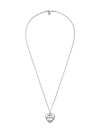 GUCCI "BLIND FOR LOVE" NECKLACE IN SILVER,455542J8400070112636644
