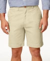 TOMMY HILFIGER MEN'S TH FLEX STRETCH 9" FLAT-FRONT SHORTS