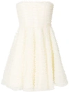 DSQUARED2 STRAPLESS MICRO-FRILLED DRESS,S72CU0696S4835612710387