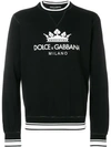 DOLCE & GABBANA crown logo sweatshirt,G9KJ3THU7AL12718683