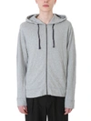 JAMES PERSE GREY COTTON HOODIE,10526314