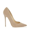 JIMMY CHOO ANOUK Nude Suede Pointy Toe Pumps,ANOUKSUE