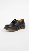 Dr. Martens' 1461 Virginia Lace-up Loafers In Black