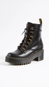 Dr. Martens Black Shriver Hi Ankle Boots In Black