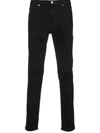 Frame L'homme' Core Unwashed Skinny Jeans In Black