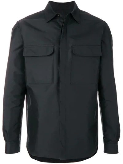 Rick Owens Boxy Shirt Jacket - Black
