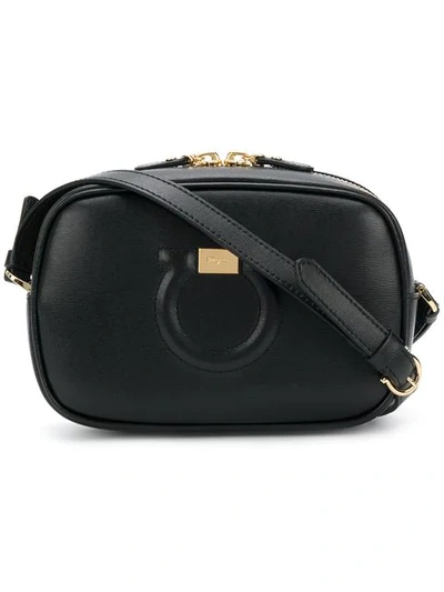 Ferragamo Gancio City Camera Bag In Black