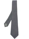 Dell'oglio Embroidered Tie In Grey