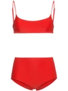 MATTEAU Square Crop Top Bikini,CROPTHIWABVERMILLI12587046