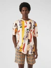 Burberry Men's Mid-length Vintage Check Swim Trunks In Camel