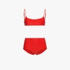 MATTEAU MATTEAU SQUARE CROP TOP BIKINI,CROPTHIWABVERMILLI12587046