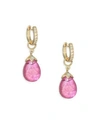 JUDE FRANCES Lisse Diamond Pear Drop Earring Charms
