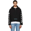 OFF-WHITE Black Diagonal 'Temperature' Hoodie,OMBB031S181920231001