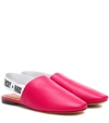 GIVENCHY LEATHER SLINGBACK SLIPPERS,P00287026