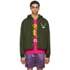 GUCCI GUCCI REVERSIBLE GREEN CAT BOMBER JACKET,497977 Z488H