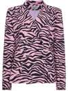 ASHLEY WILLIAMS tiger print double breasted blazer,AWSS180112587022