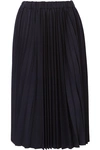 COMME DES GARCONS GIRL PLEATED WOOL-TWILL SKIRT