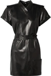 TOM FORD BELTED LEATHER MINI DRESS
