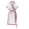 Roses Are Red Women's Pink / Purple / White Morning Quote Kimono White & Pink