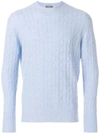 N•PEAL THAMES CABLE KNIT SWEATER,NPG07112439180
