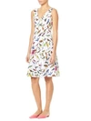 CAROLINA HERRERA Bird Print Stretch-Cotton Day Dress