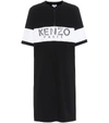 KENZO PRINTED COTTON T-SHIRT DRESS