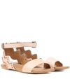 SEE BY CHLOÉ EMBELLISHED LEATHER SANDALS,P00292881