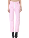 OFF-WHITE STRAIGHT LEG PINK JEANS,10526768