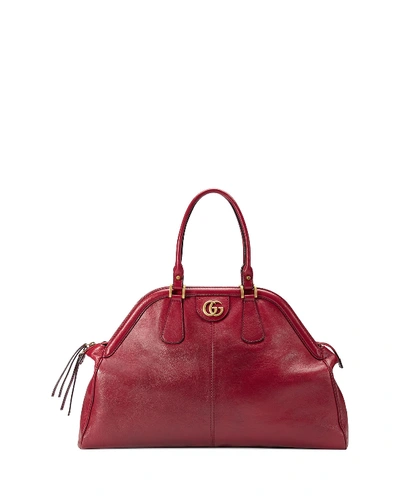 Gucci Re(belle) Large Leather Top-handle Bag In Pink