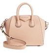 Givenchy 'mini Antigona' Sugar Leather Satchel - Beige In Powder