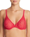 Wacoal 'halo Lace' Convertible Underwire Bra In Love Potion
