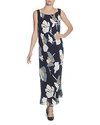 CATHERINE CATHERINE MALANDRINO DELPHINE PLEATED FLORAL MAXI DRESS,MCD80003