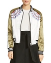 MAJE BAMBY SATIN BOMBER JACKET,E18BAMBY