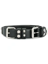 Prada Multi Stud Leather Belt In Black