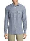 BILLY REID Brantley Cotton Shirt,0400095848238