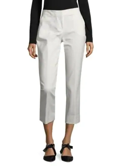 Vince Camuto Solid Ankle-length Trousers In New Ivory