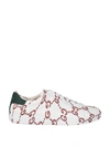 GUCCI ACE GG LEATHER SNEAKERS,10526906