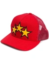 AMIRI AMIRI STAR TRUCKER HAT - RED,AHTRKSTR12729303